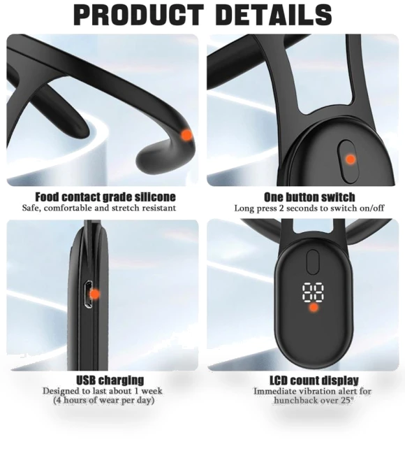 Smart Posture Corrector — Heart Rate Monitors, Yes No