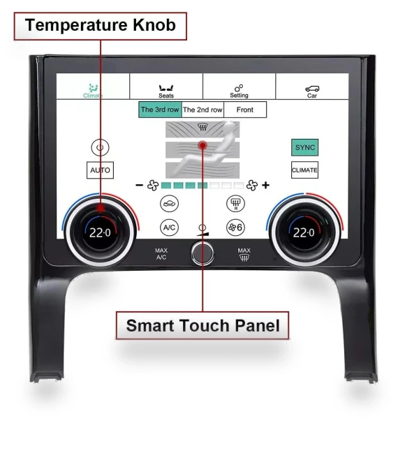 10-inch Touchscreen LCD Android Display for Climate Control — Display Modules, loverapple