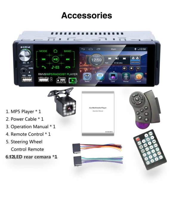 Car Stereo with Touch Screen — Car Installation Essentials, FYUU-autoparts