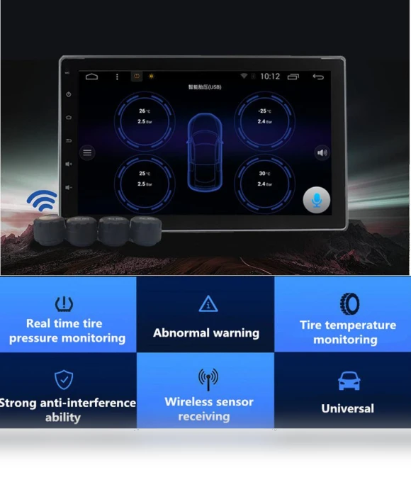 Car Tire Pressure Alarm System — TPMS Sensor Replacements, loverapple