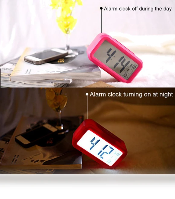 Digital Alarm Clock with Snooze, Date, and Temperature Display — Alarms & Clocks, Tooarts