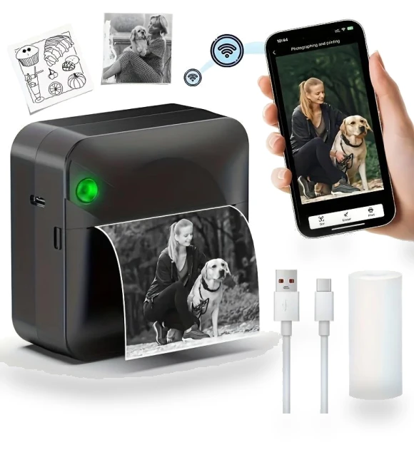 Mini Thermal Sticker Printer — Printer Parts, Power gears