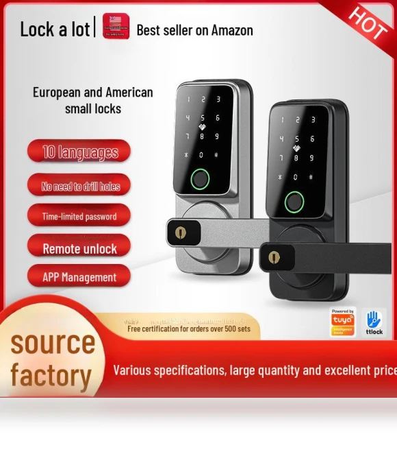 Smart Bluetooth Lock for Wooden Doors — Biometric Security, TrendVibeCN