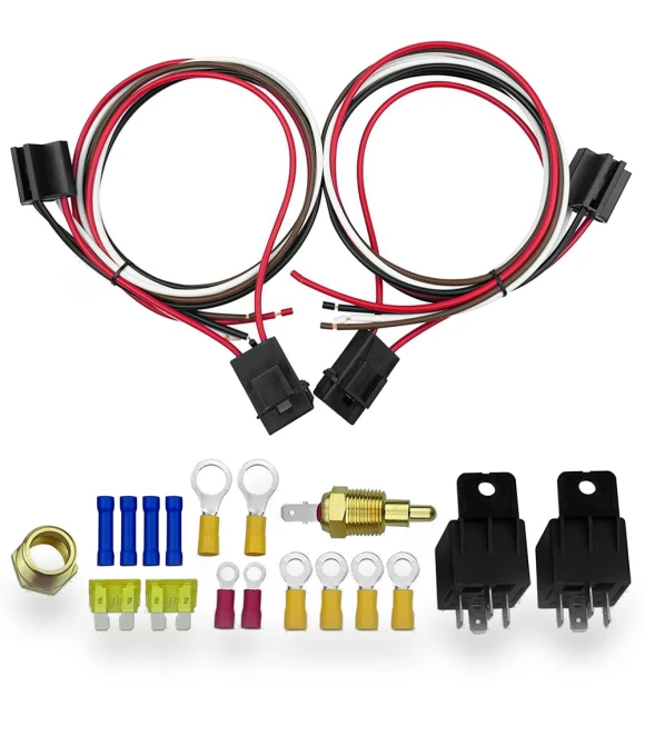 Electric Fan Relay Kit with Thermostatic Sensor — Blower & Fan, loverapple