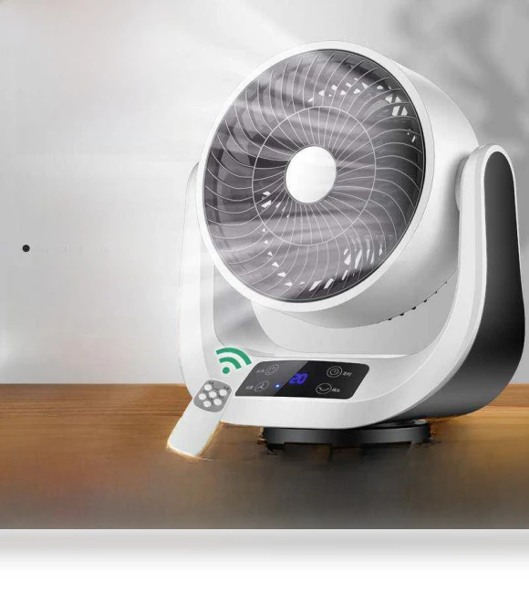 Smart Table Fan with Remote Control — Ceiling Fans, Camel