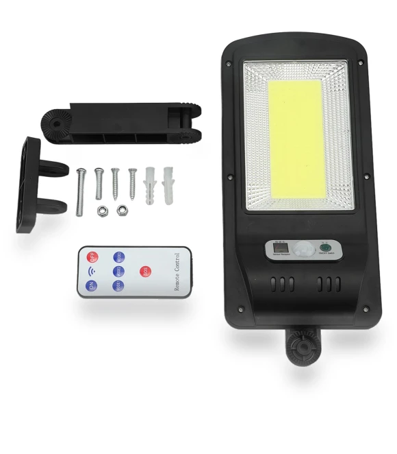Solar Street Light with Motion Sensor — Outdoor Security & Flood Lighting, Fishine