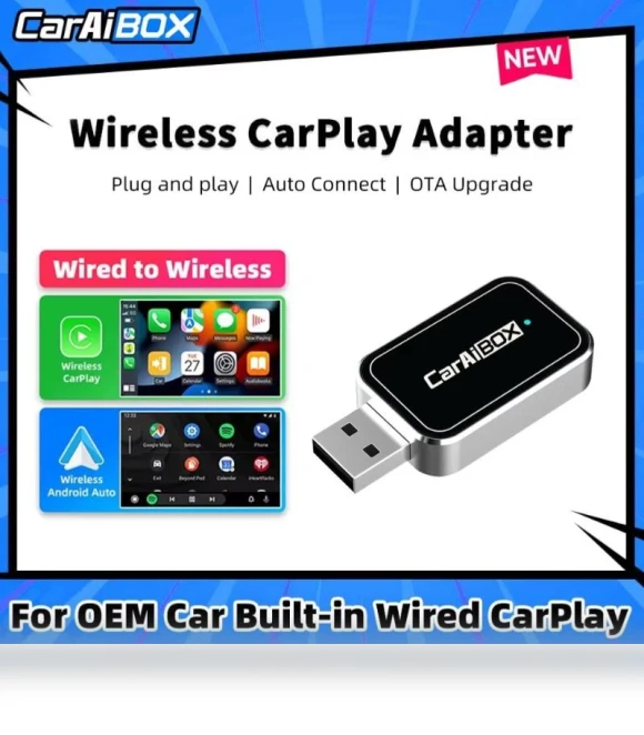 Wireless Adapter for CarPlay and Android Auto — Navigation & GPS Accessories, YJMP Auto Parts