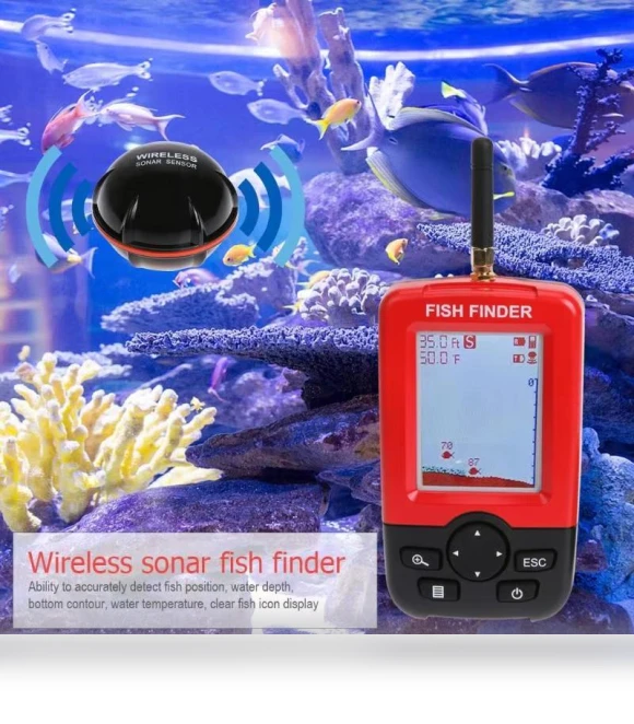 Wireless Fish Finder Depth Sensor — Fishfinders, Lizard
