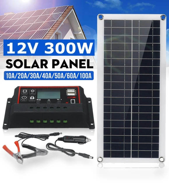 300W Portable Solar Panel Kit — Chargers, PRO Global