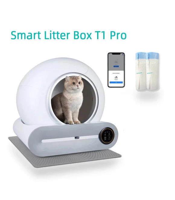 Automatic Self-Cleaning Enclosed Cat Litter Box — Litter Boxes, Crown Global