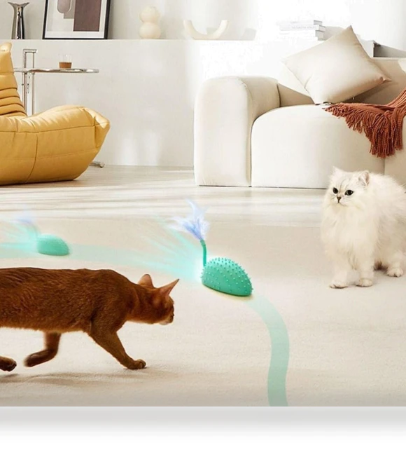 Electric Silicone Mouse Toy with USB Charging — Cat Playthings, Fujeenn