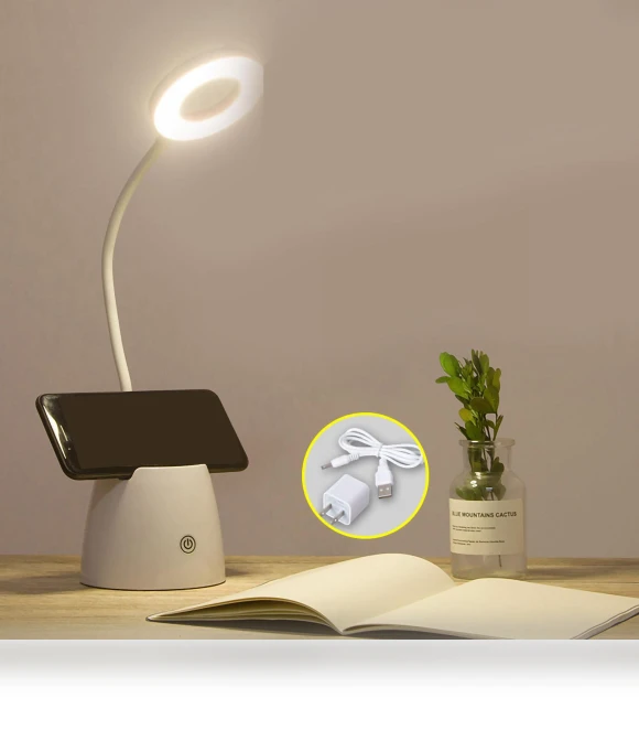 LED Folding Table Lamp with Pen Holder — Desk & Table Lighting, CosyHome