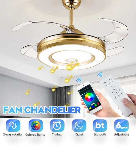 Smart Ceiling Fan with Light and Speaker — Ceiling Fan Wall Controls, Pro DIY Tool