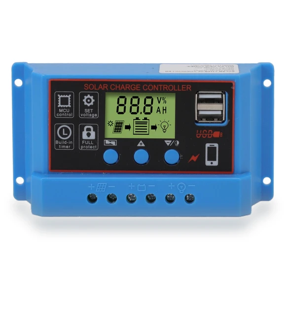 Solar Charge Controller with LCD Display — Power Management, OutsideWorld