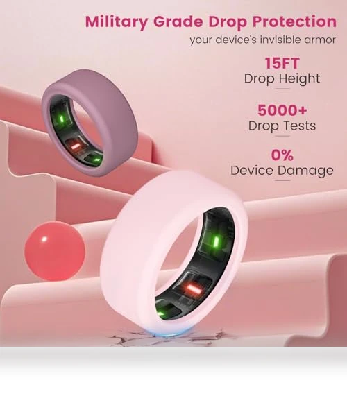 Anti-Scratch Elastic Silicone Protector Case — Smart Rings, BandRain