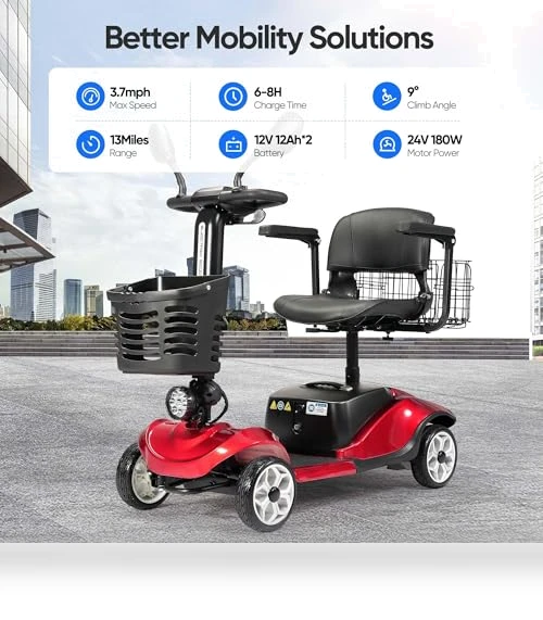 Compact 4 Wheel Mobility Scooter — Electric Self-Balancing Scooters, VERPAL