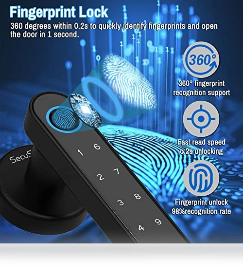 Fingerprint Door Lock — Keyless Entry, Secustone