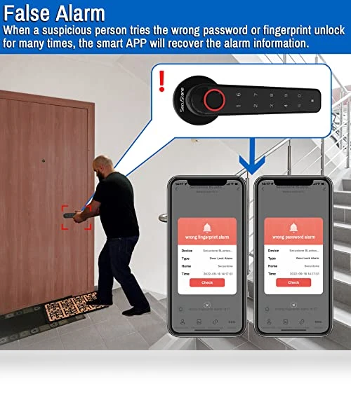 Fingerprint Door Lock — Keyless Entry, Secustone