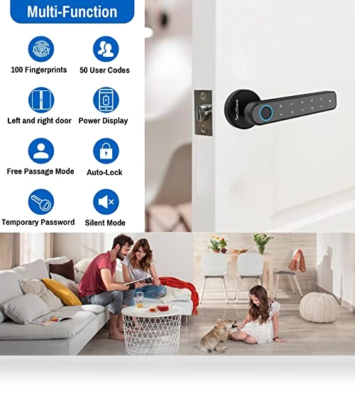Fingerprint Door Lock — Keyless Entry, Secustone