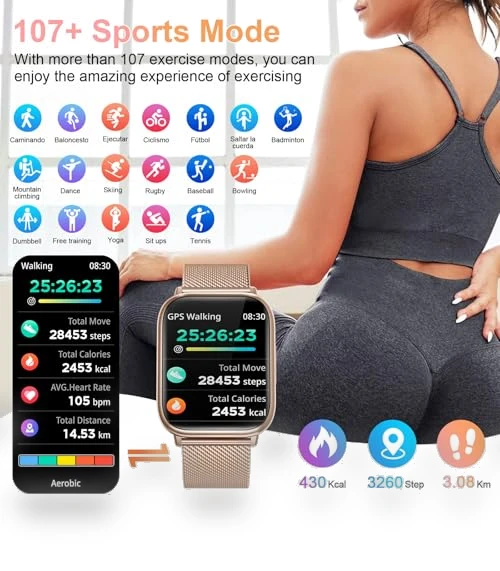 Fitness Tracker Watch with Heart Rate Monitor — Smartwatches, RifePhi