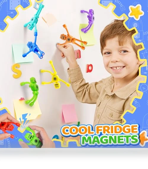 Magnetic Robot Men Travel Toys — Magnets