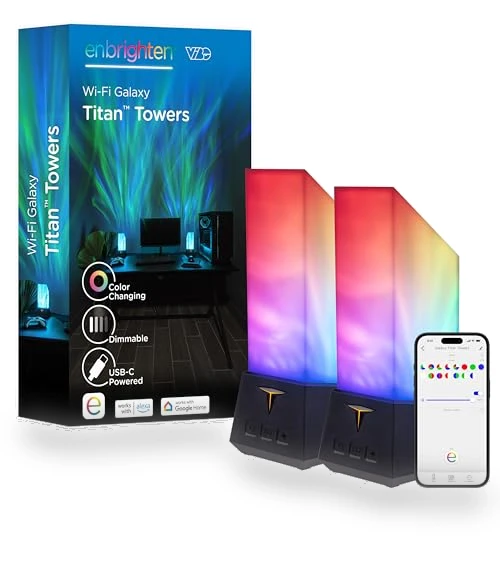 Smart Gaming Tabletop Galaxy Projector Night Light — Night Lights, Enbrighten