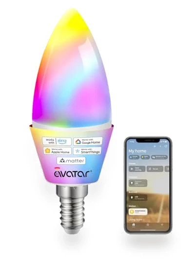 Smart Light Bulb Candelabra — LED, Avatar Controls