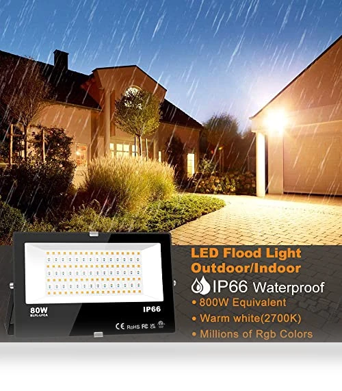 Smart RGB Landscape Lighting — Outdoor Security & Flood Lighting, MELPO