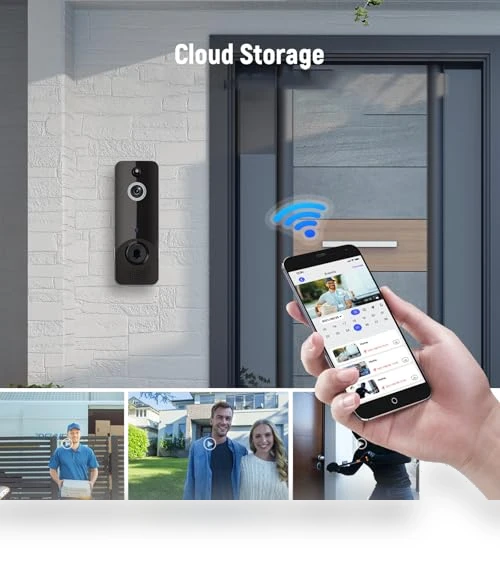 Smart Wireless Video Doorbell Camera — Smart Home Security, Generic