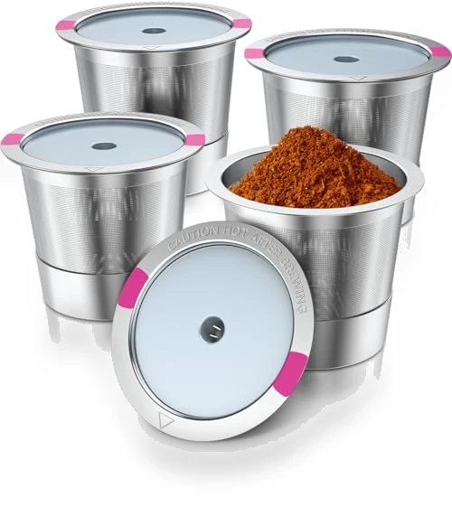Universal Stainless Steel K Cup Reusable Coffee Pods — Coffee Pod Holders, AIMONE