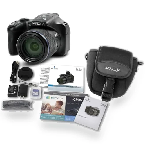 20 MP / 1080P FHD Bridge Digital Camera with 67x Optical Zoom — Professional DSLR Cameras, Minolta
