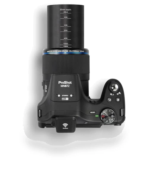 20 MP / 1080P FHD Bridge Digital Camera with 67x Optical Zoom — Professional DSLR Cameras, Minolta