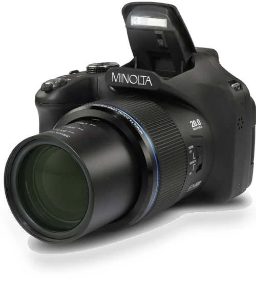 20 MP / 1080P FHD Bridge Digital Camera with 67x Optical Zoom — Professional DSLR Cameras, Minolta