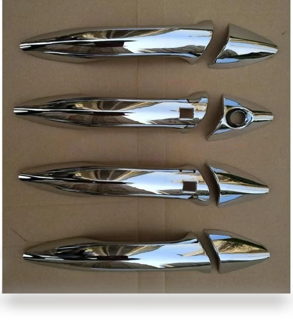 Chrome Side Door Handle Cover Latch — Car Door Entry Guard