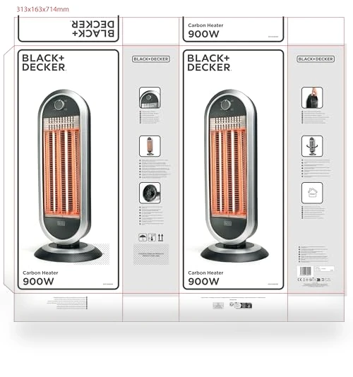 Floor Carbon Heater — Portable Heating Solutions, BLACK+DECKER