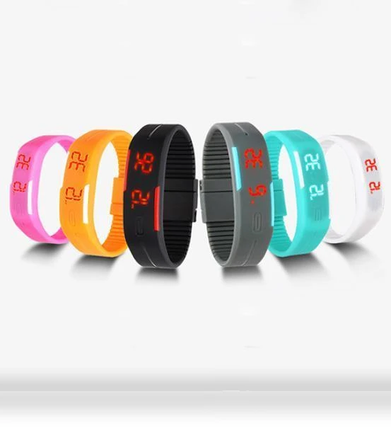 Silicone LED Sport Bracelet Touch Digital Wristwatch — Men's Timepieces, LOMEII Electronic