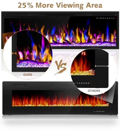WiFi-Enabled Electric Fireplace Heater — Electric Heating Solutions, Alpaca