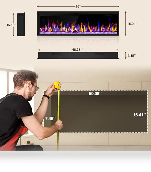 WiFi-Enabled Electric Fireplace Heater — Electric Heating Solutions, Alpaca