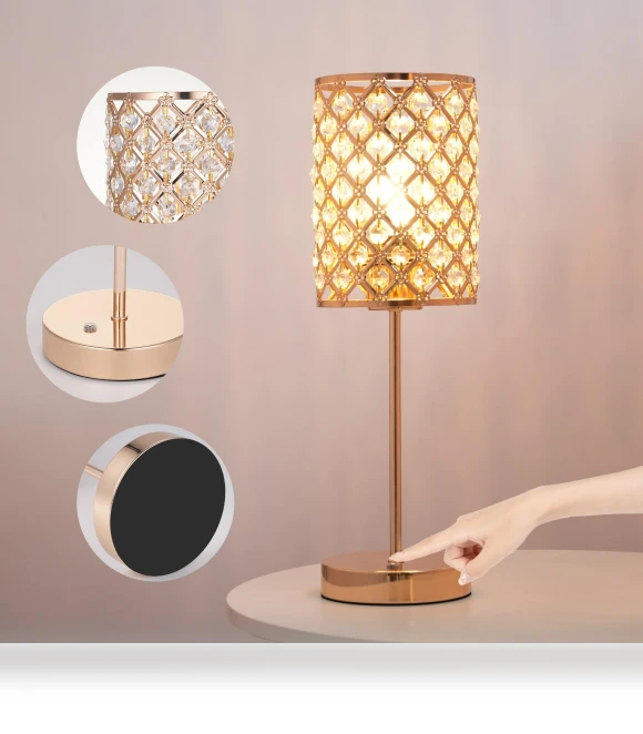 Crystal Touch Control Wireless LED Desk Lamp — Desk & Table Lighting, TOMTOP JMS