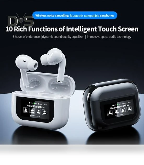 Wireless Earbuds with Touch Screen — In-Ear Headphones, Enjoy Smart Home