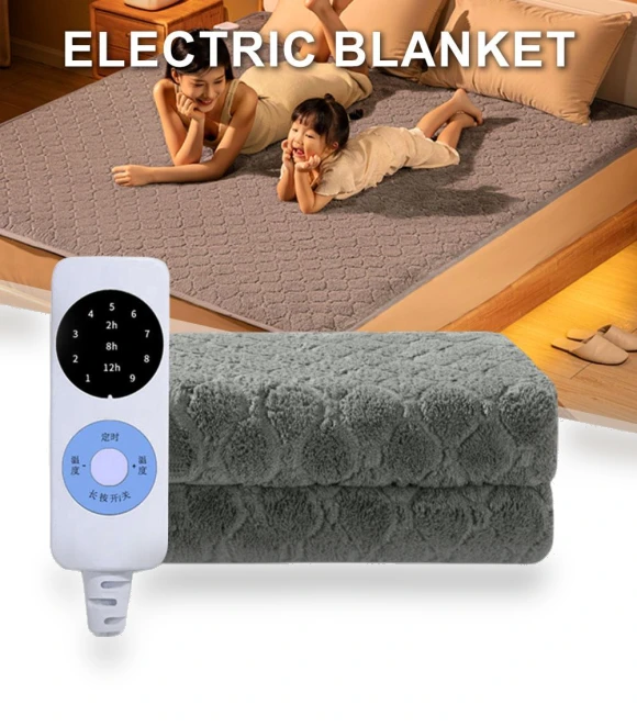 Electric Fleece Heated Blanket — Electric, Flowers living