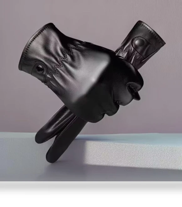 Men's Leather Gloves with Touchscreen — Cold Weather Gloves, ULao