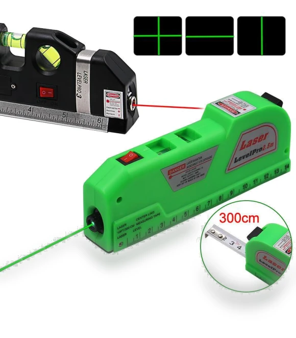 Portable Laser Level with Tape Measure and Infrared Sensor — Alignment & Leveling Lasers, AI Supermarket