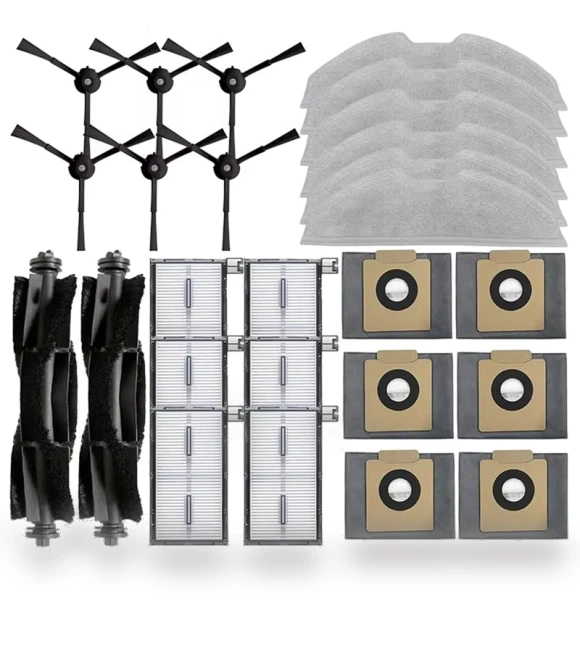 Robot Side Brush, HEPA Filters, Mop Cloths — Parts & Accessories, Elegant Living House