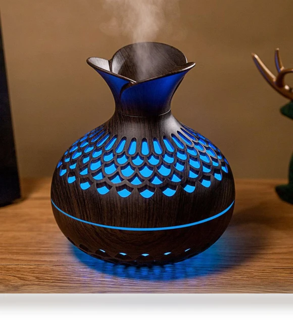 Colorful USB Flower Night Light Humidifier — Air Moisturizers, Home Furnishing Department Mall