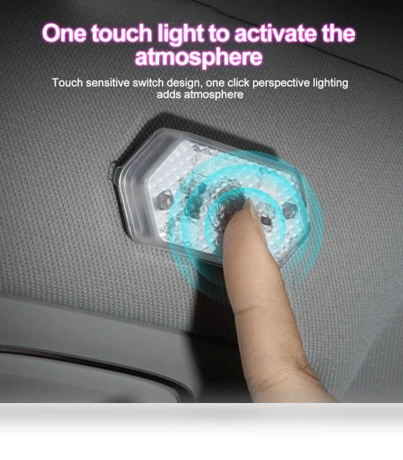 Multicolor Car Lights with Magnetic Suction — Car Accessories & Gadgets, Auto Home Solutions