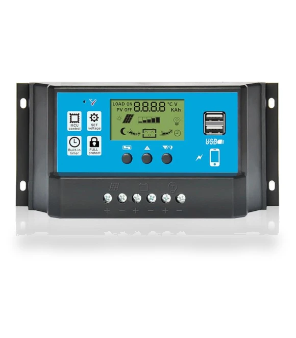 Solar Charge Controller with LCD Display — Power Management, Canaryy