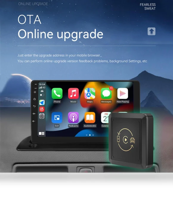 Wireless CarPlay Android Auto Dongle — Car Essentials, Home Textile Home Decoration