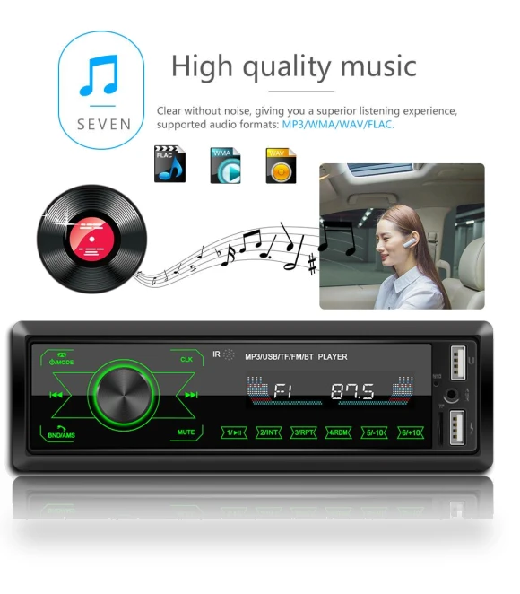 1 Din Bluetooth Car Stereo Radio Player — Stereo Receivers, JOHO