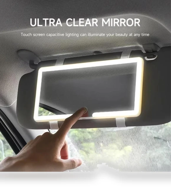 HD LED Car Mirror with Touch Screen — Interior Mirrors, A Surname Home